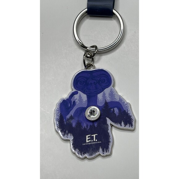 Universal Studios ET Extra Terrestrial Metal Enamel Key Chain NWT Blue - Picture 2 of 5